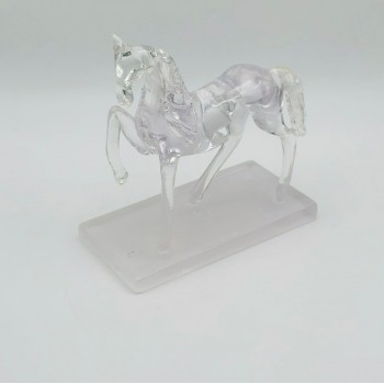 قطعة ديكور أنيقة بتصميم مجسّم لحصان في وضعية حركة21×11×23سم