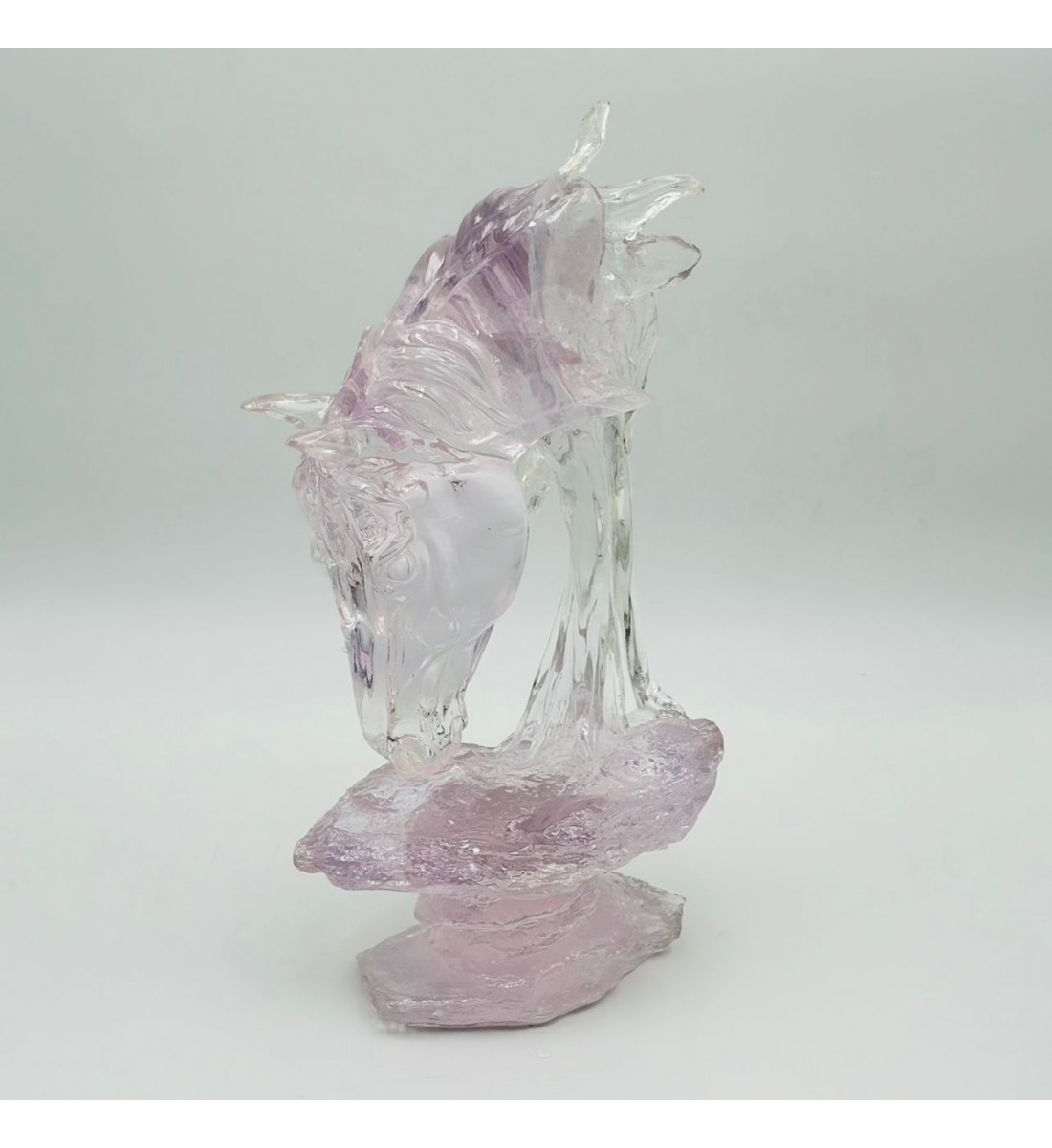 قطعة ديكور فنية بتصميم مجسّم لحصان بأسلوب هندسي عصري36×20×10سم 