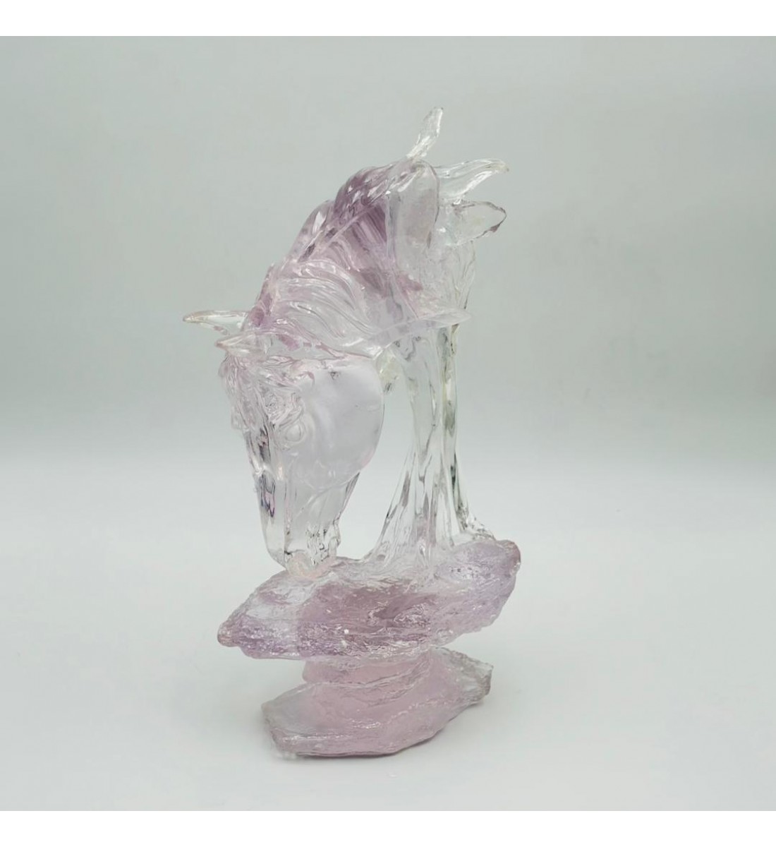 قطعة ديكور فنية بتصميم مجسّم لحصان بأسلوب هندسي عصري36×20×10سم 