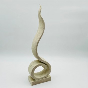 مجسم ديكوري عصري بتصميم متشابك على شكل حلقات دائرية 50×14×7سم 