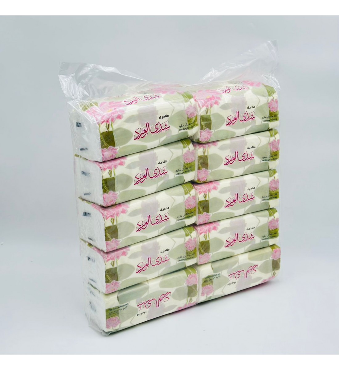 مناديل  ورقييه من شذي الورد 10حبات 