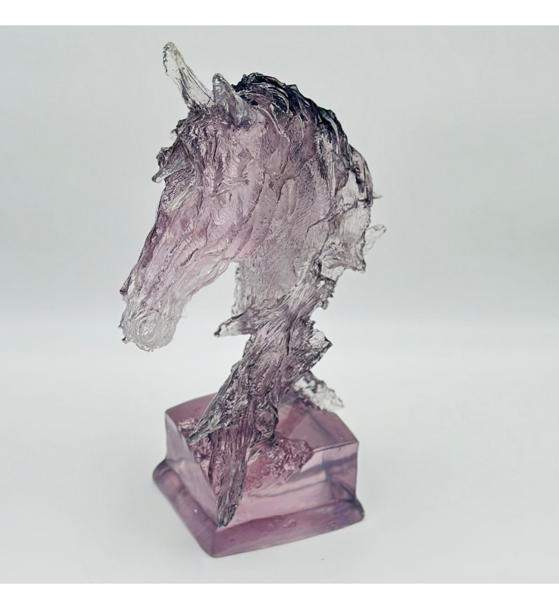 قطعة ديكور فنية بتصميم مجسّم لحصان بأسلوب هندسي عصري36×20×10سم 