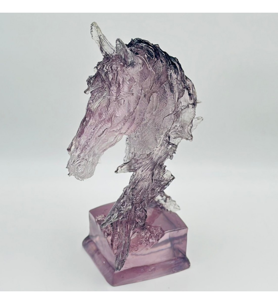 قطعة ديكور فنية بتصميم مجسّم لحصان بأسلوب هندسي عصري36×20×10سم 