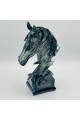 قطعة ديكور فنية بتصميم مجسّم لحصان بأسلوب هندسي عصري36×20×10سم 