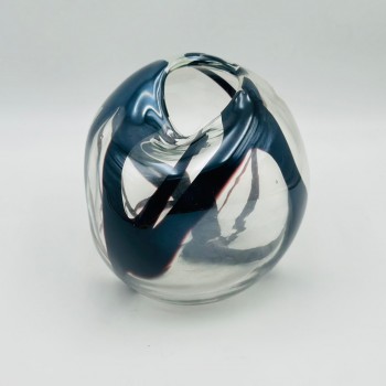 فازه زجاج  تصميم كلاسيك مقاس20×6×6سم 