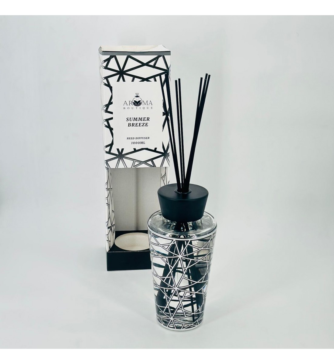 فواحه عطرية مع عيدان زجاج1000ملي فواحه عطرية مع عيدان زجاج1000ملي