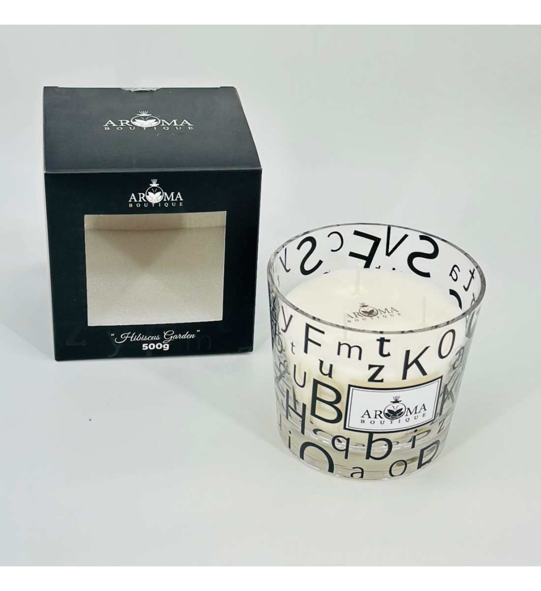 شمعه عطرية زجاج 500غرام 