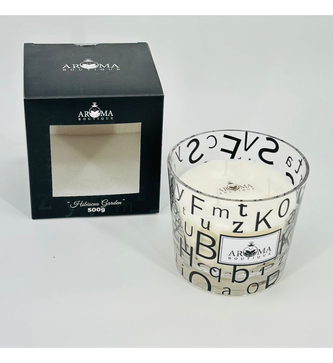 شمعه عطرية زجاج 500غرام 