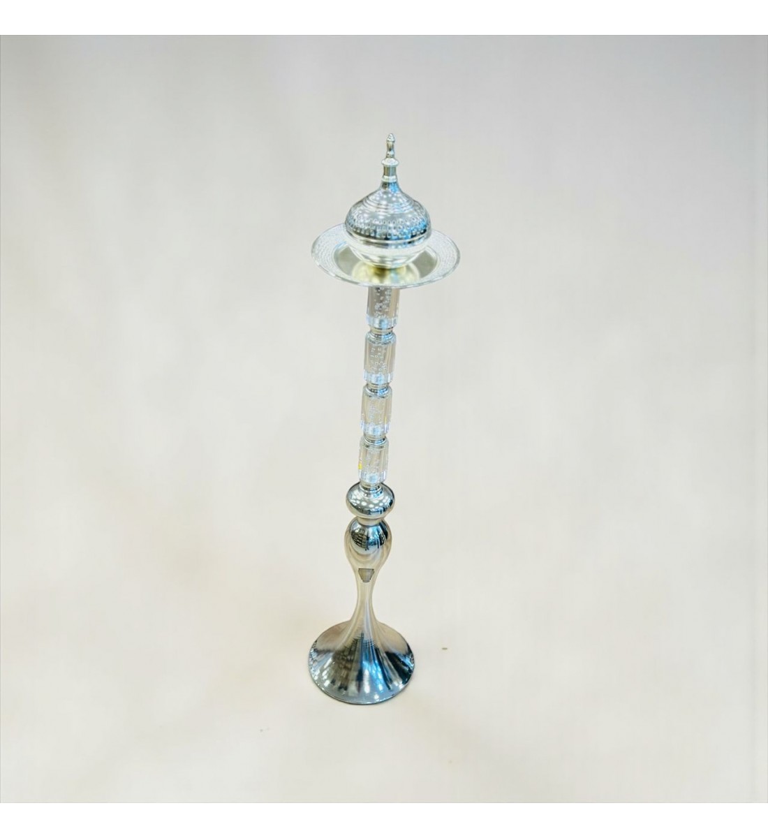  مبخرة أرضية أنيقة مصنوعة من الاكرلك الشفاف بتصميم طويل وراقي يضيف لمسة فخامة للمكان80سم