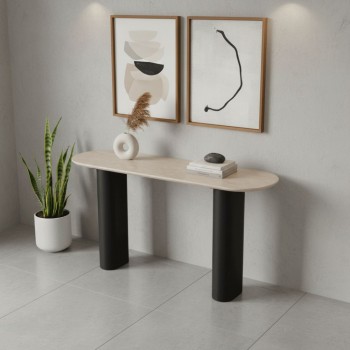 كنسول خشبي بتصميم عصرى ومميز