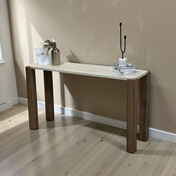 كنسول خشبي بتصميم عصرى ومميز