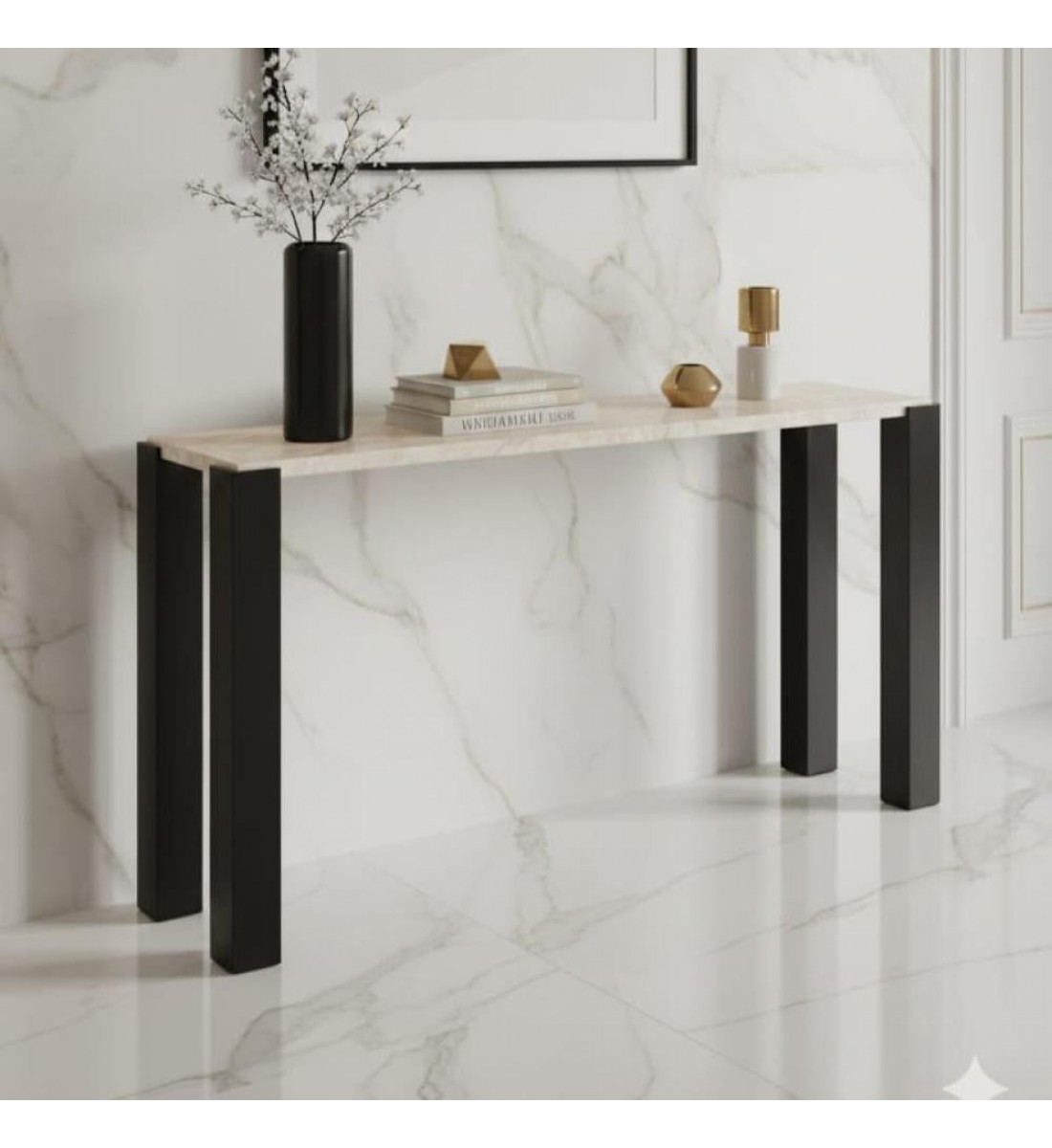 كنسول خشبي بتصميم عصرى ومميز