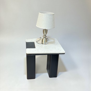 طاولة قهوة أنيقة بتصميم عصري ولون اسود فاخر،60×60×60سم  (منتج تفصيل )