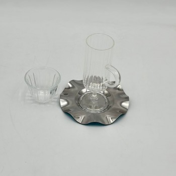 طقم كاسات وفناجين مع الصحن 18قطعه