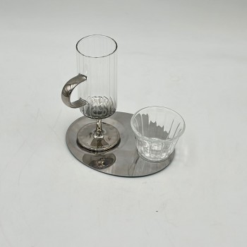 طقم كاسات وفناجين مع الصحن 18قطعه