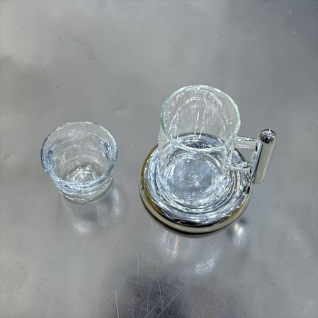 طقم كاسات وفناجين مع الصحن 18قطعه