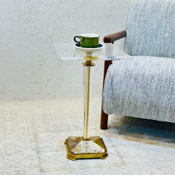  طاولة جانبية فاخرة بتصميم عصري أنيق 35×35×57سم 