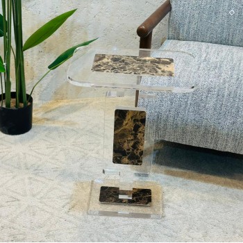  طاولة جانبية فاخرة بتصميم عصري أنيق 30×42×58سم 