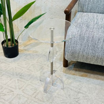  طاولة جانبية فاخرة بتصميم عصري أنيق 35×35×56سم 