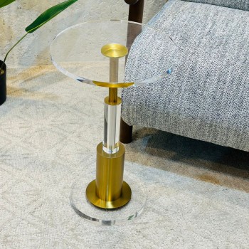  طاولة جانبية فاخرة بتصميم عصري أنيق 35×35×56سم 