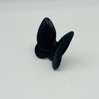 فراشة زجاج لون اسود