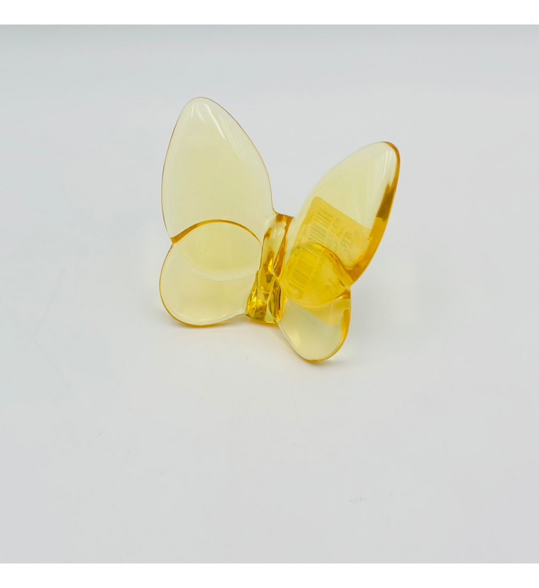 فراشة زجاج لون اصفر 