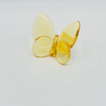 فراشة زجاج لون اصفر 