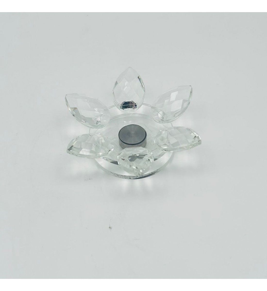 حامل شموع بتصميم لوتس 20سم حامل شموع بتصميم لوتس 20سم