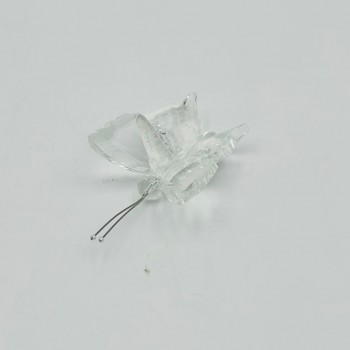 فراشة زجاج لون شفاف 