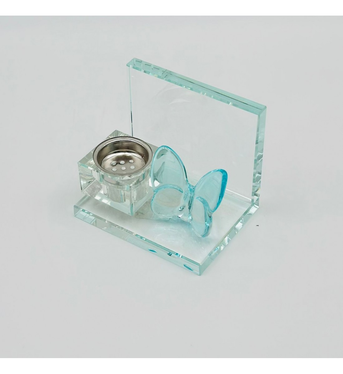 مبخرة زجاج ديكور فراشة شفاف 13×9×6سم مبخرة زجاج ديكور فراشة شفاف 13×9×6سم