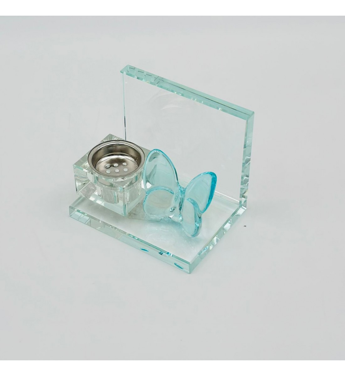 مبخرة زجاج ديكور فراشة شفاف 13×9×6سم مبخرة زجاج ديكور فراشة شفاف 13×9×6سم