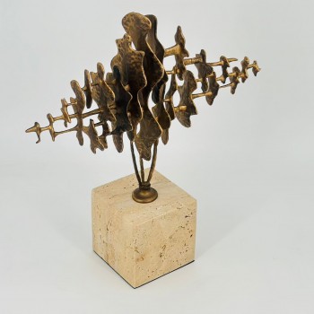 قطعة ديكور فنية بتصميم تجريدي جريء34×36×10سم