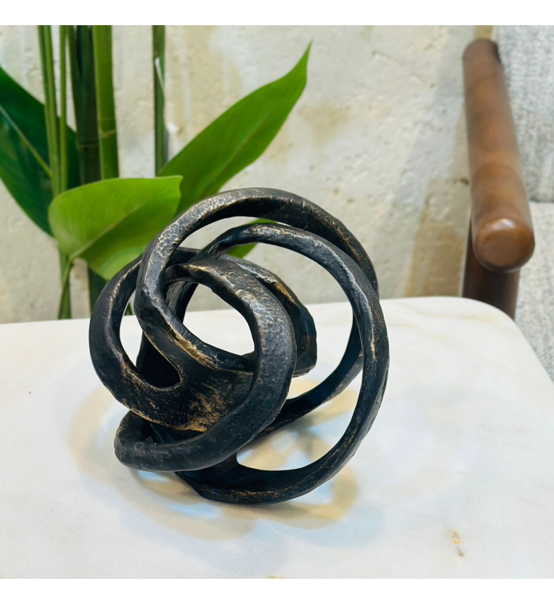 قطعة ديكور بتصميم عقدة تجريدي20×20×20سم 