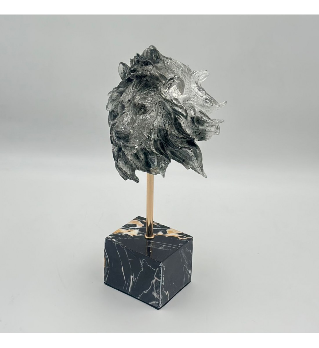 تمثال الصقر منحوت فضي 36×10×8سم 