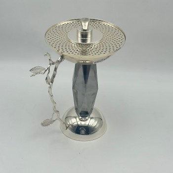 مبخرة ضيافة تركيه فضي اسود 24×14×14سم