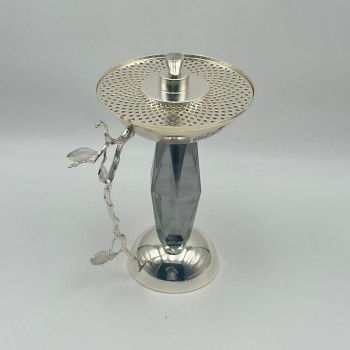 مبخرة ضيافة تركيه فضي اسود 24×14×14سم