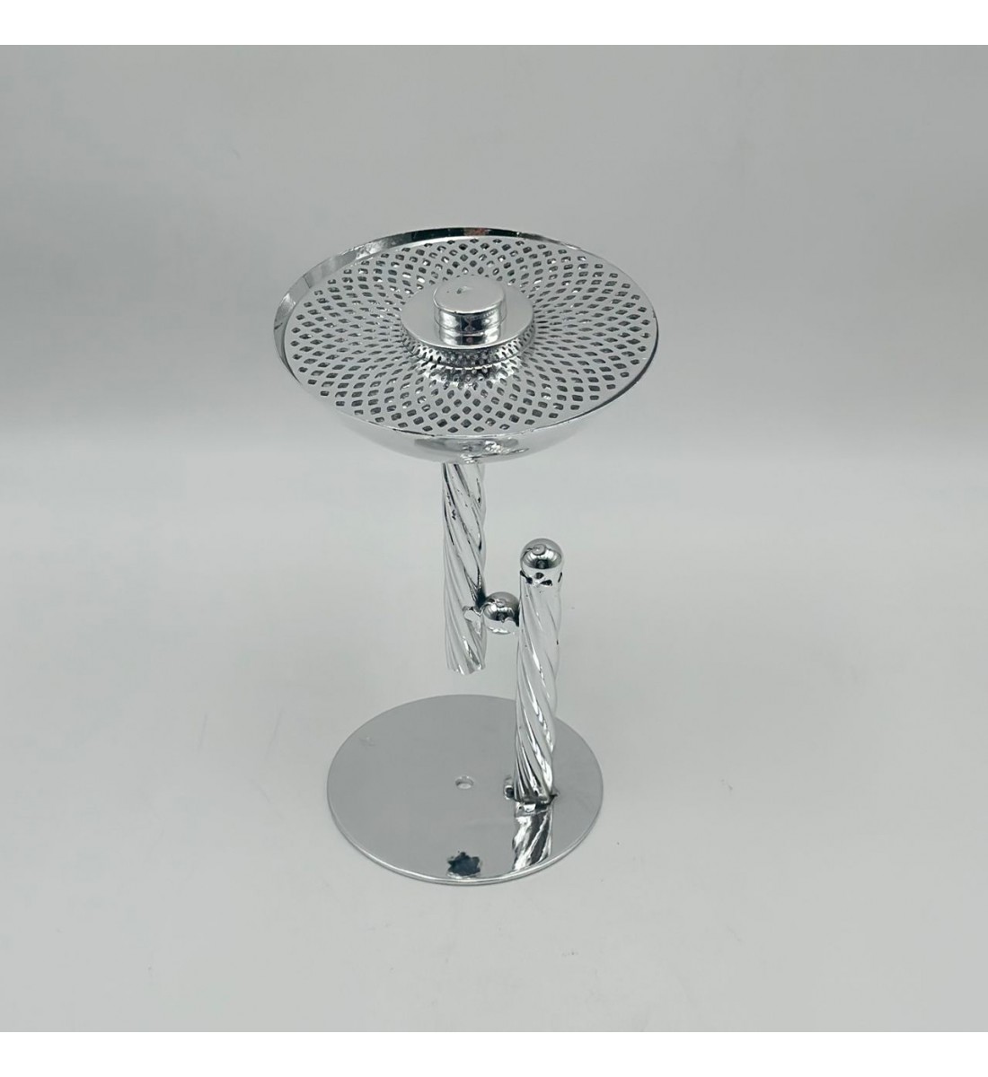 مبخرة استيل فضي  19×12×12سم 