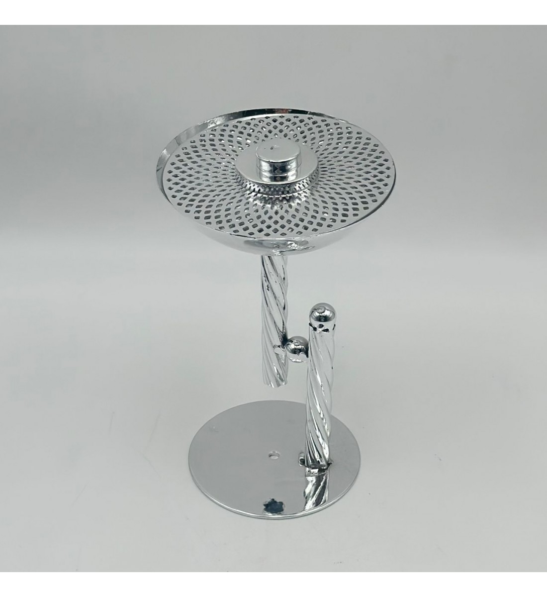 مبخرة استيل فضي  19×12×12سم 