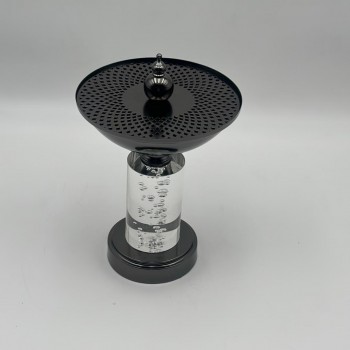 مبخرة استيل اسود20×16×16سم 