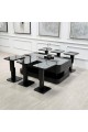 طقم طاولات تقديم ليون سنديان 7قطع لون اسود (منتج تفصيل ) طقم طاولات تقديم ليون سنديان 7قطع لون اسود (منتج تفصيل )