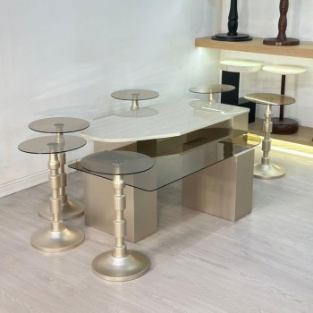 طقم طاولات سما 8قطع لون مكس   (منتج تفصيل )