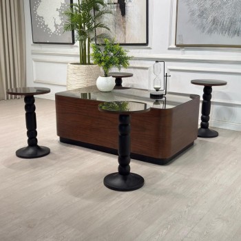 طقم طاولات سنديان 5قطع (منتج تفصيل )