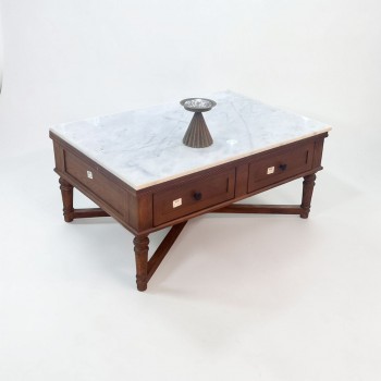 طاولة قهوة بتصميم كلاسيكي أنيق100×70×45سم (منتج تفصيل )