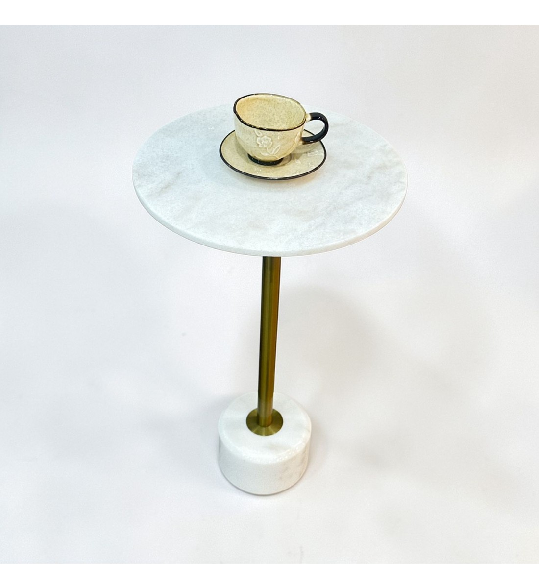  طاولة خدمة مفردة رخام 33×33×56سم 