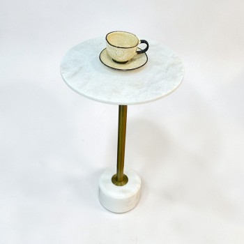  طاولة خدمة مفردة رخام 33×33×56سم 