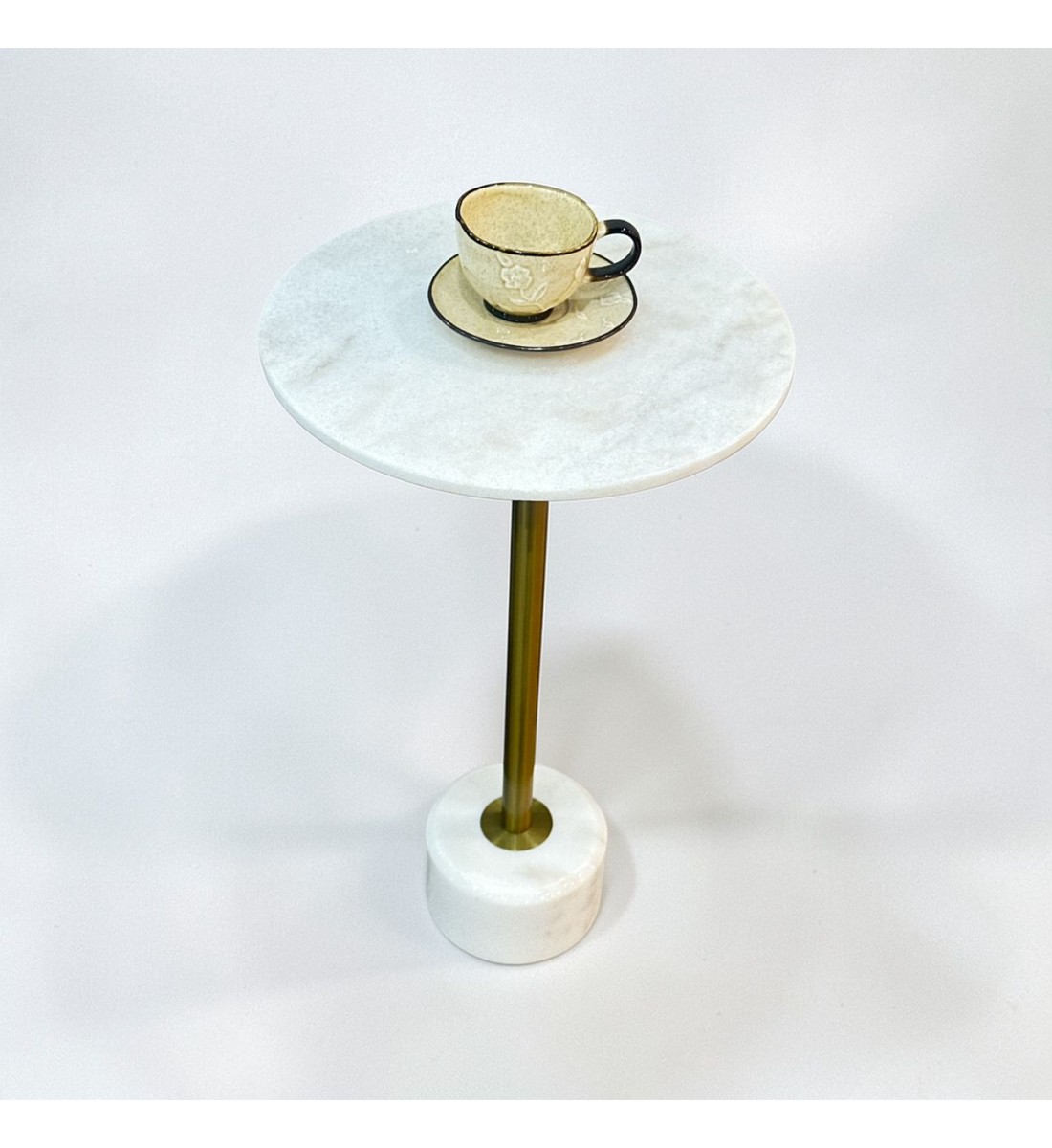  طاولة خدمة مفردة رخام 33×33×56سم 