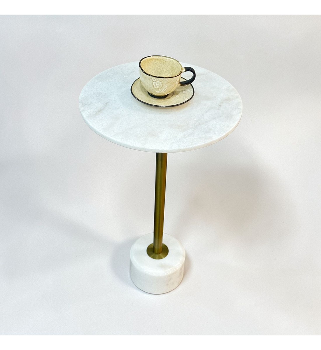  طاولة خدمة مفردة رخام 33×33×56سم 