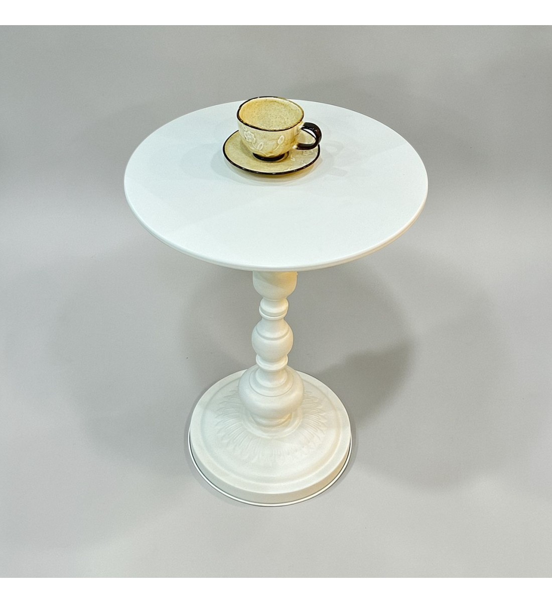 طاولة خدمة جانبية مفردة أنيقة باللون البيج ،38×38×54سم 