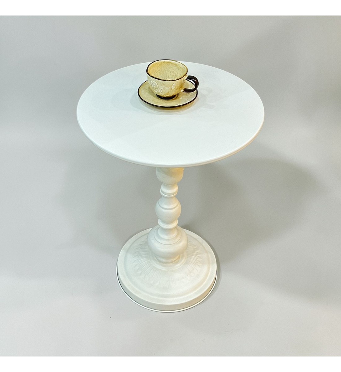 طاولة خدمة جانبية مفردة أنيقة باللون البيج ،38×38×54سم 