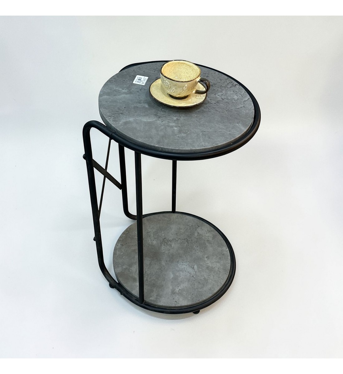 طاولة خدمة جانبية مفردة أنيقة رصاصي 38×38×58سم طاولة خدمة جانبية مفردة أنيقة رصاصي 38×38×58سم